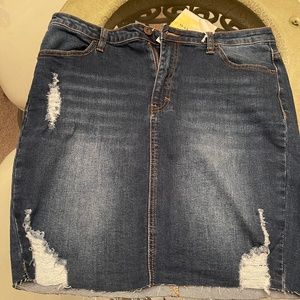 Blue Jean Mini Skirt